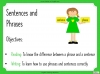 Sentences and Phrases - KS2 Teaching Resources (slide 2/12)